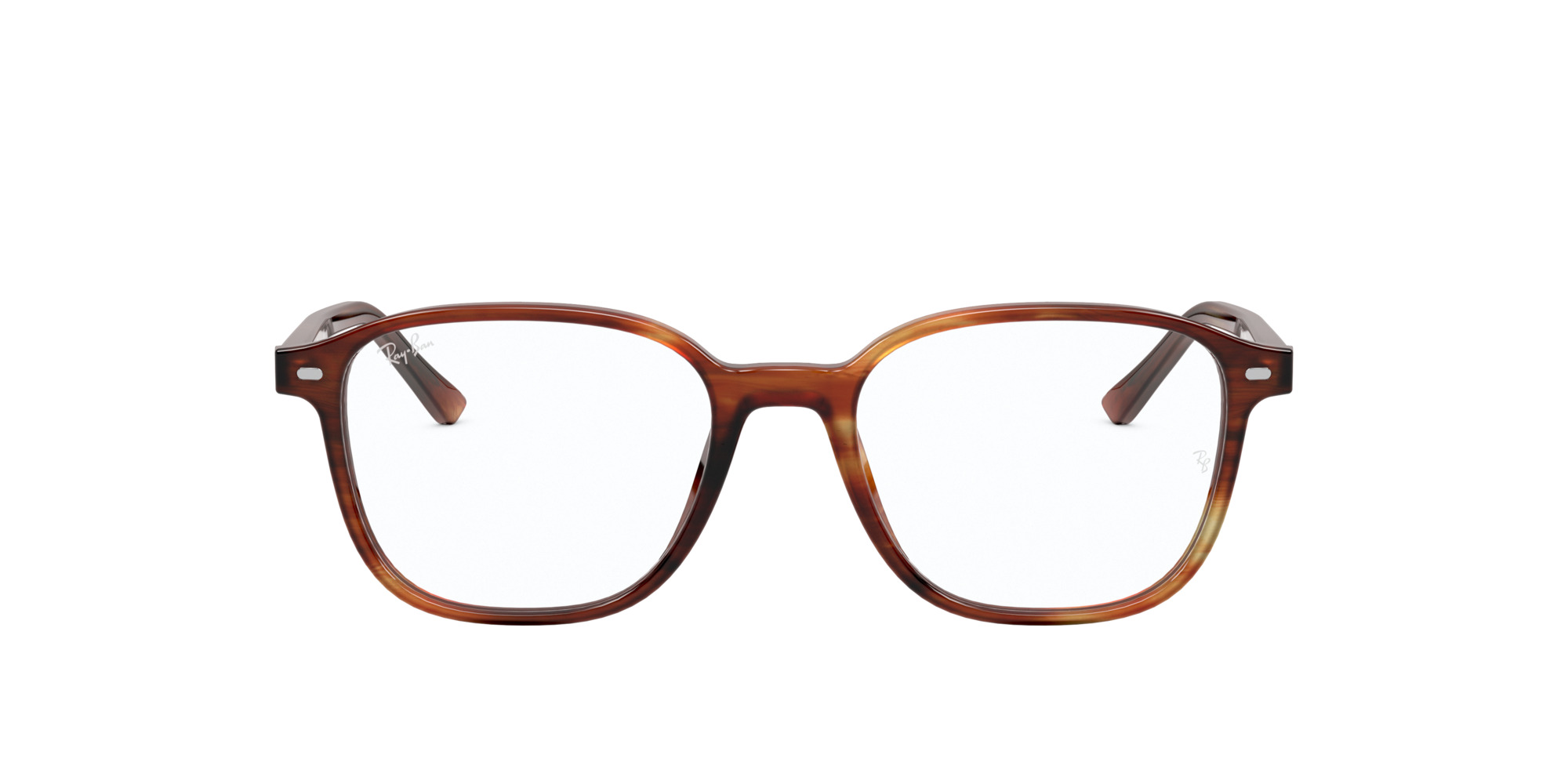 Das Bild zeigt die Korrektionsbrille RX5393 2144 von der Marke Ray Ban in Havana gestreift.