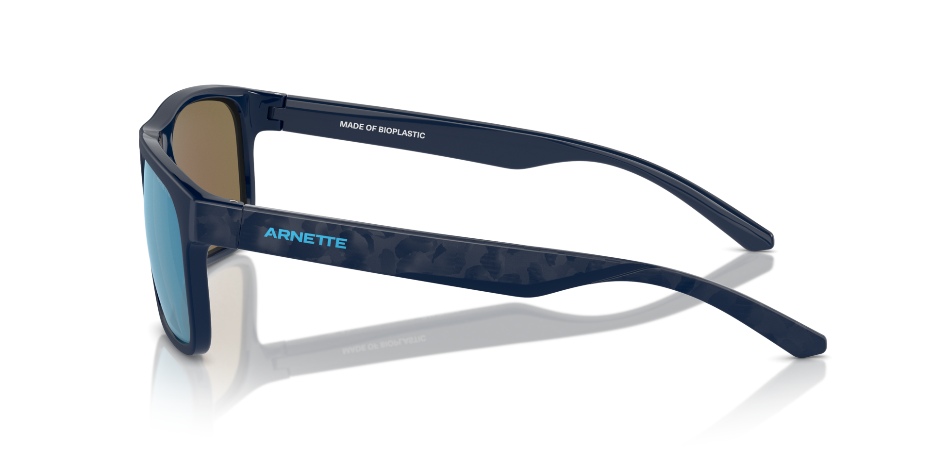 Das Bild zeigt die Sonnenbrille AN4341 275422 von der Marke Arnette in blau/schwarz.
