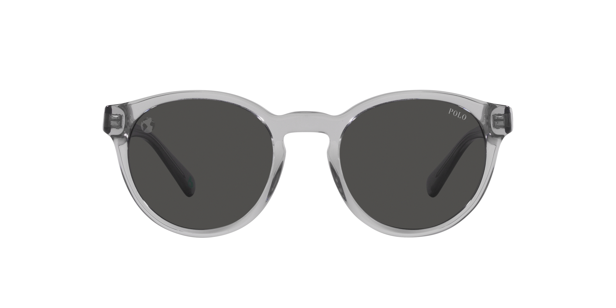 Polo Ralph Lauren Sonnenbrille PH4192 541387 glänzendes transparentes dunkelgrau