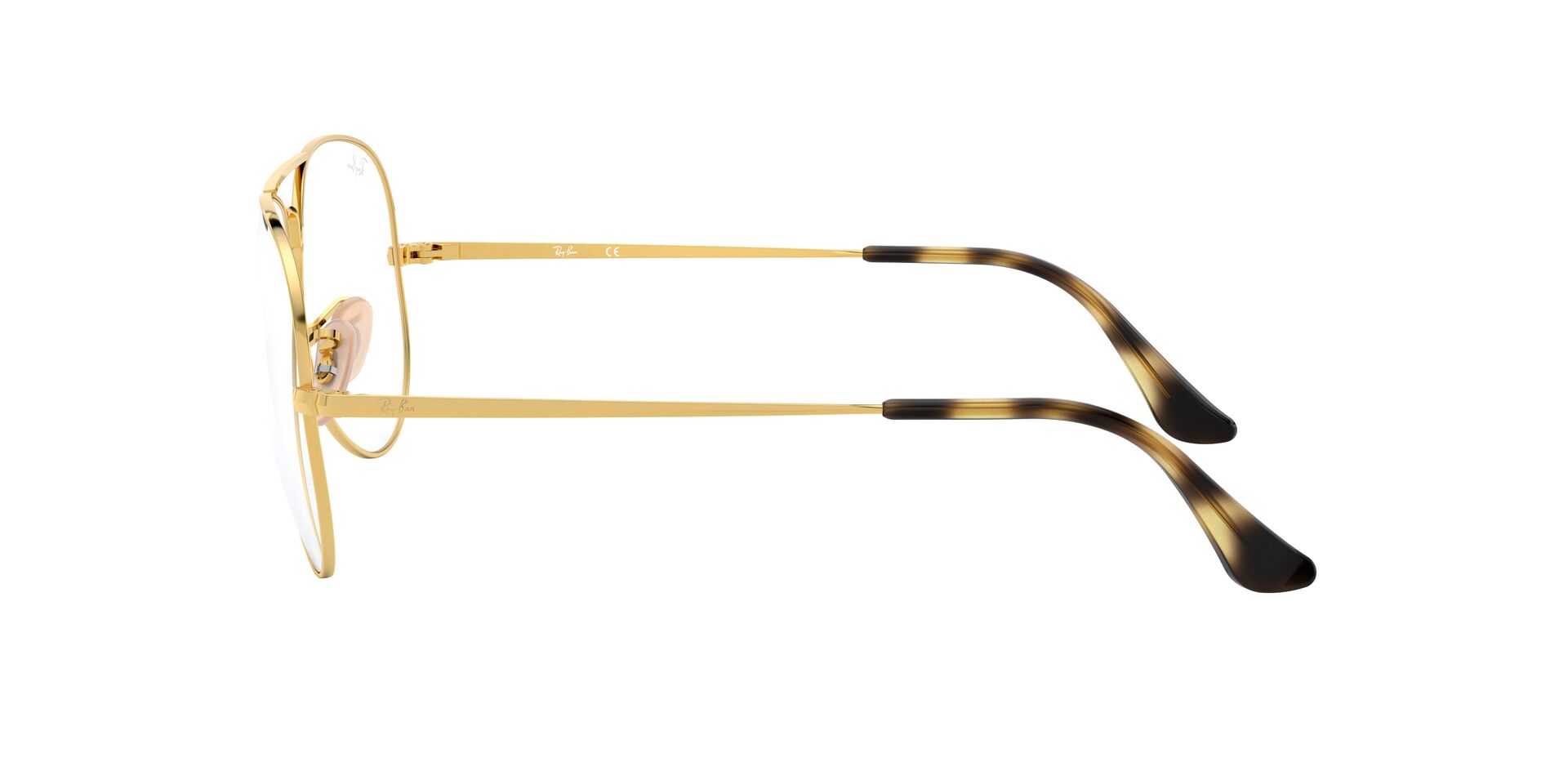 Das Bild zeigt die Korrektionsbrille RX6489 2500 von der Marke Ray-Ban in Gold.