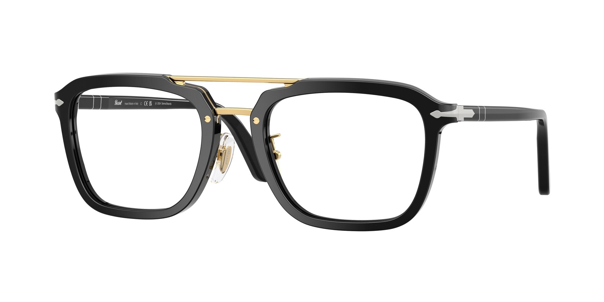 Das Bild zeigt die Persol Fassung PO0204V 95 leicht seitlich.