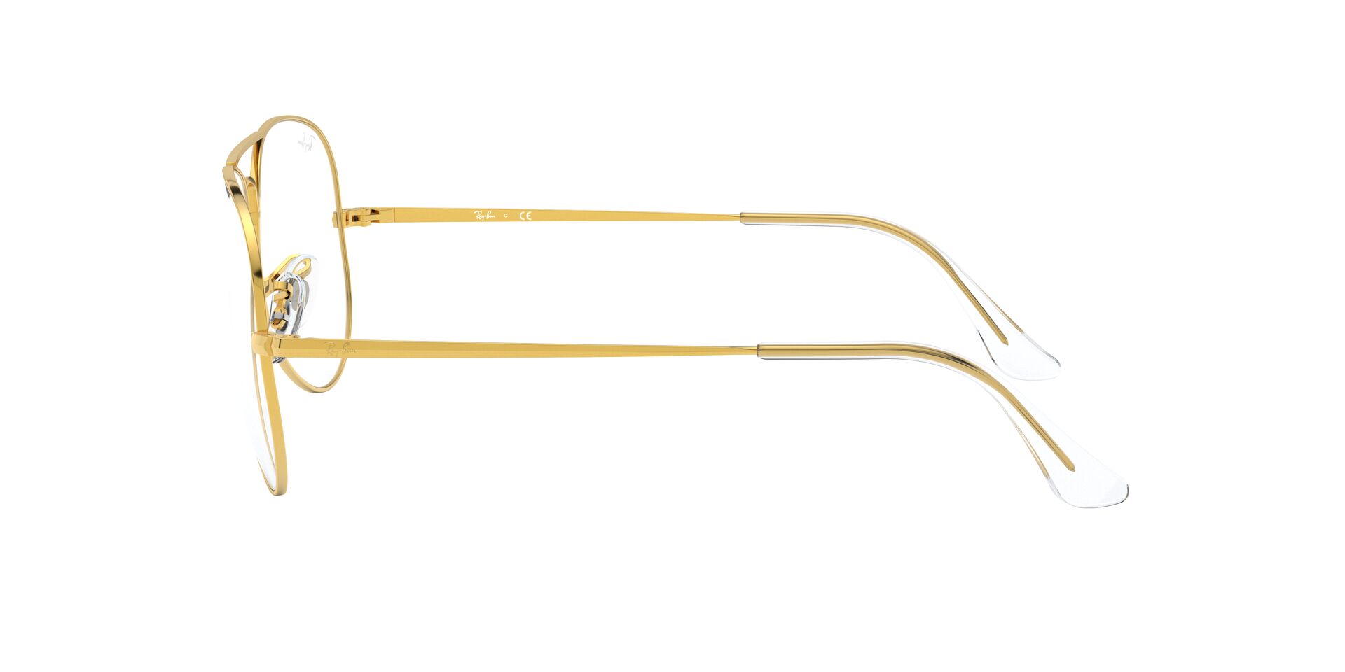 Das Bild zeigt die Korrektionsbrille RX6489 3086 von der Marke Ray-Ban in Gold.