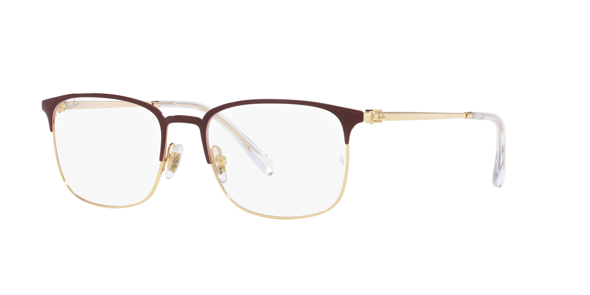 Das Bild zeigt die Korrektionsbrille RX6494 3156 von der Marke Ray Ban in Burgunder.