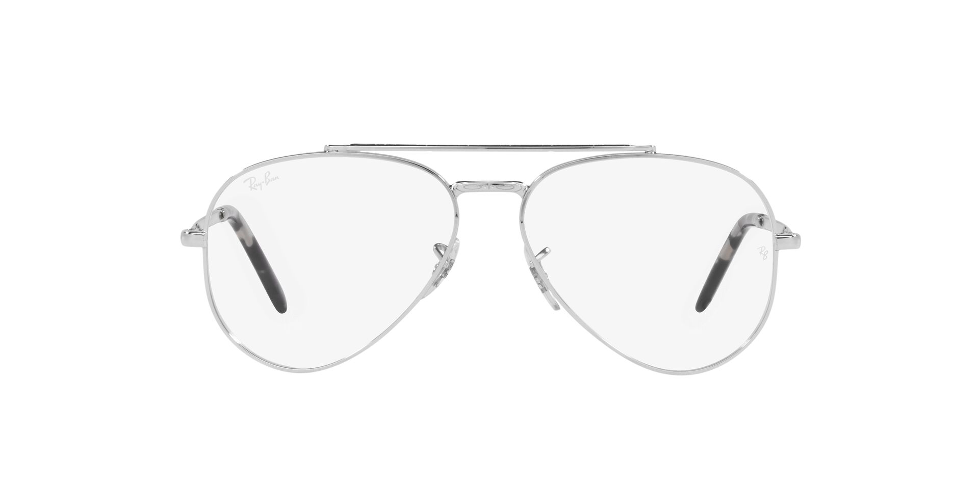 Das Bild zeigt die Korrektionsbrille RX3625V 2501 von der Marke Ray-Ban in Silber.