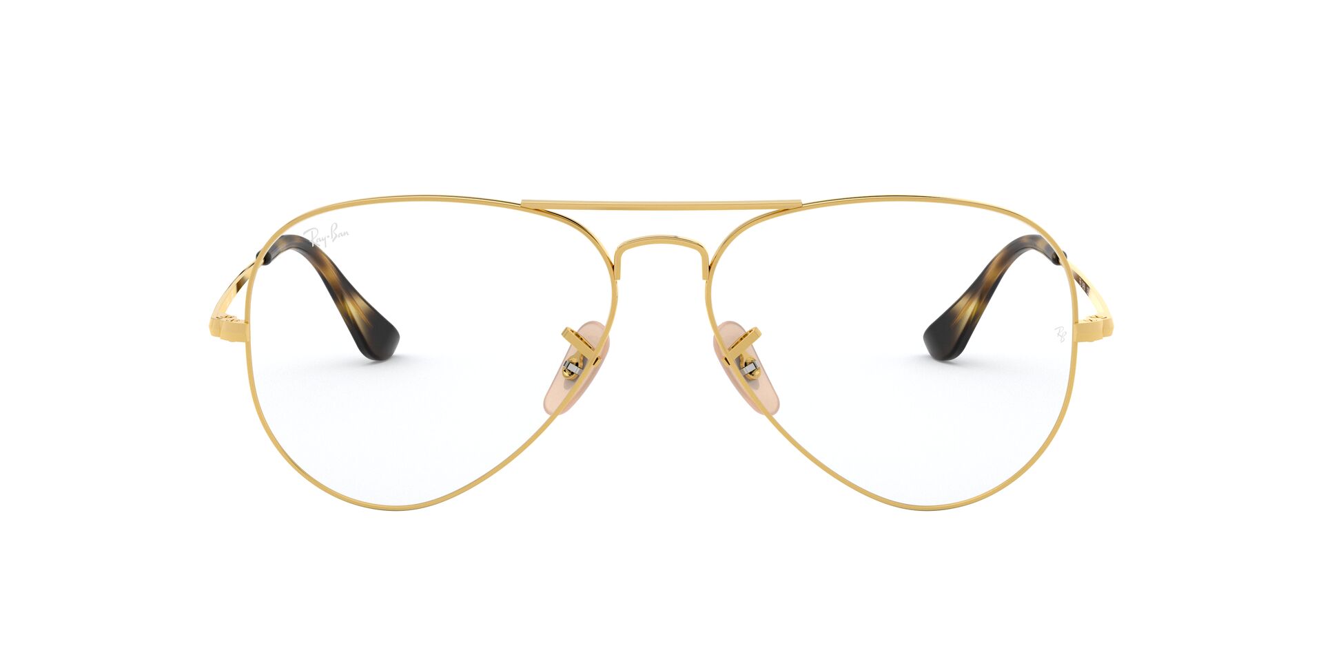 Das Bild zeigt die Korrektionsbrille RX6489 2500 von der Marke Ray-Ban in Gold.