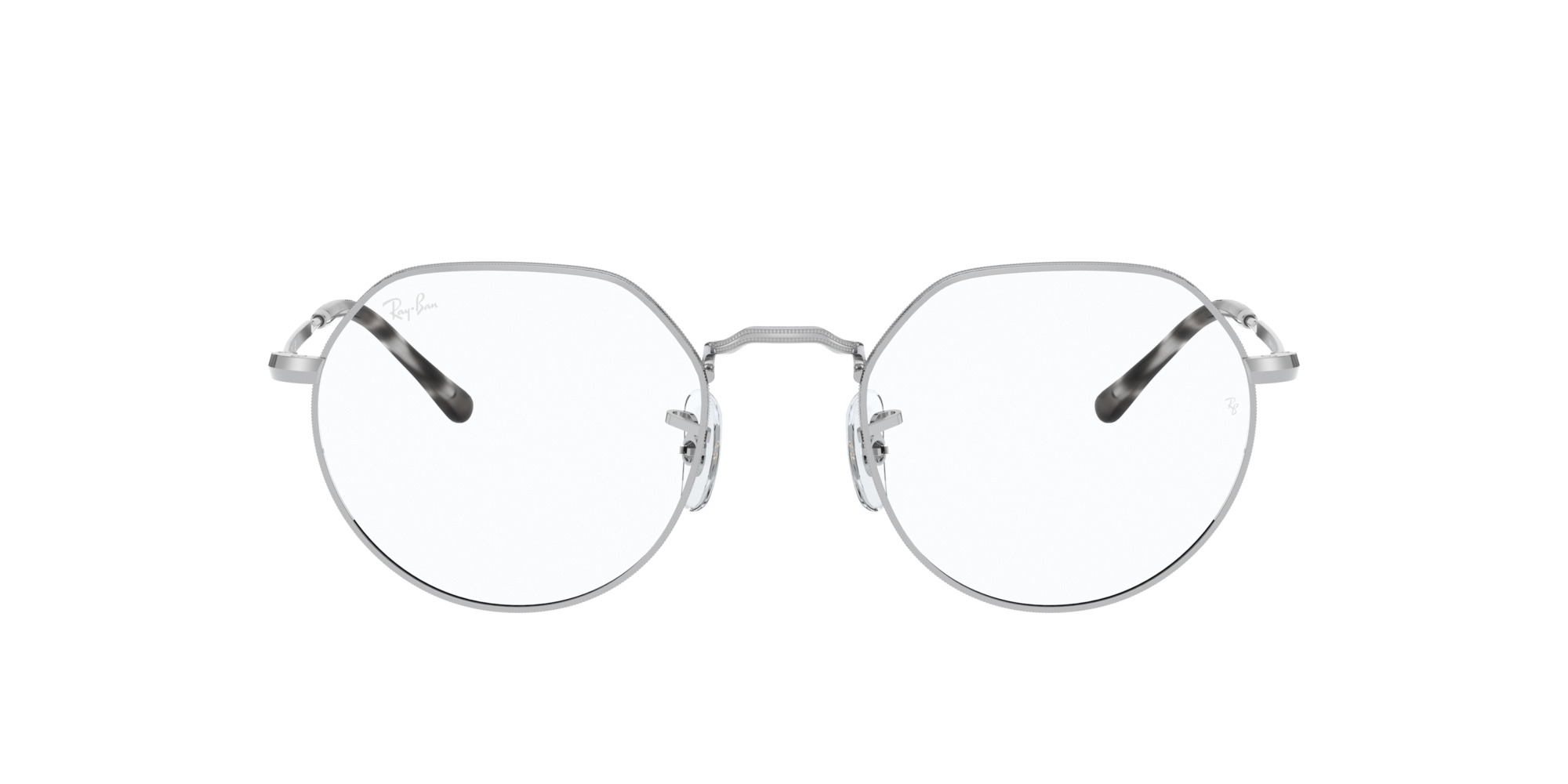 Das Bild zeigt die Korrektionsbrille RX6564 2501 von der Marke Ray Ban in Silber.