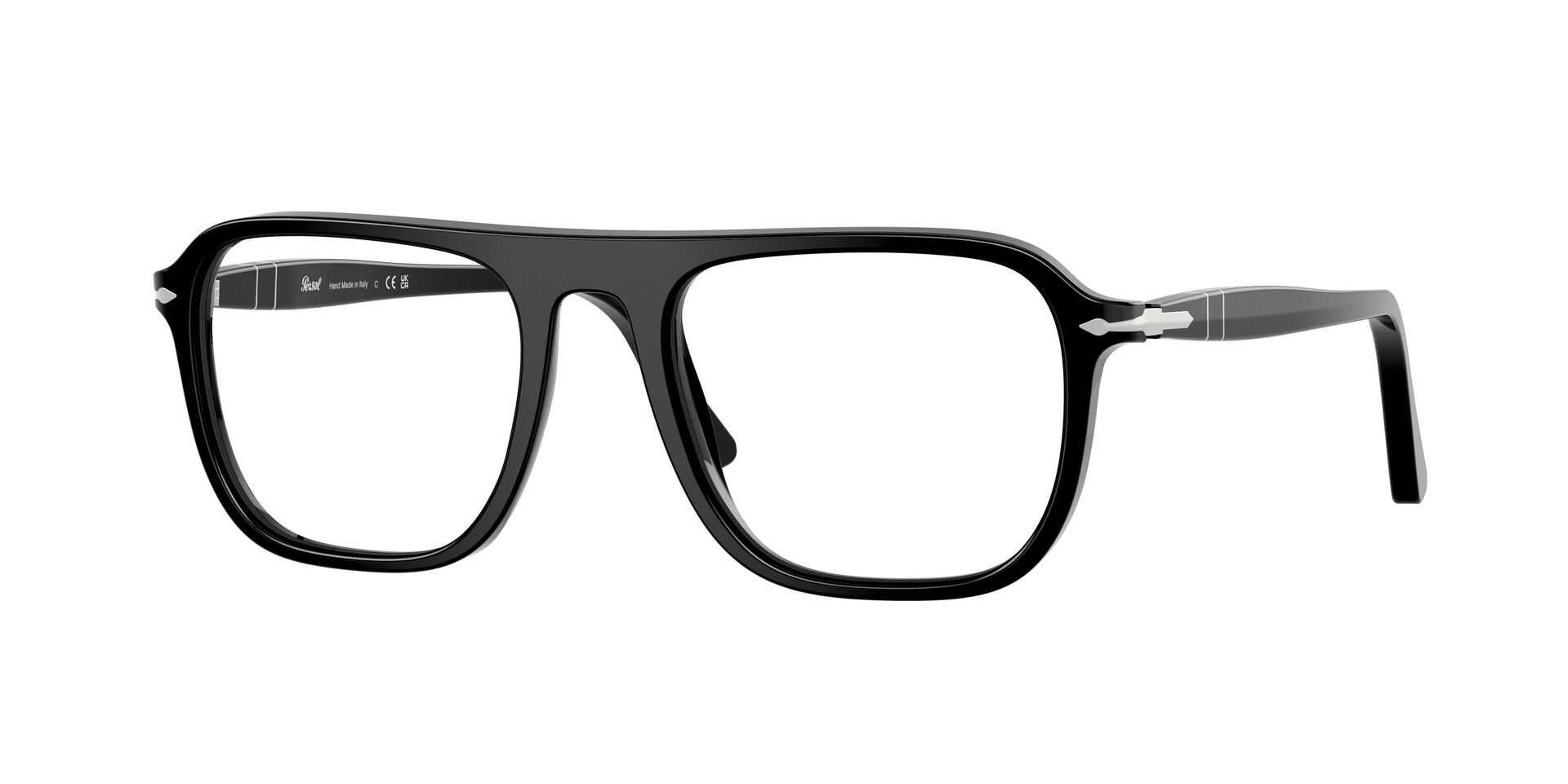 Das Bild zeigt die Persol Fassung PO3359V 95 leicht seitlich.