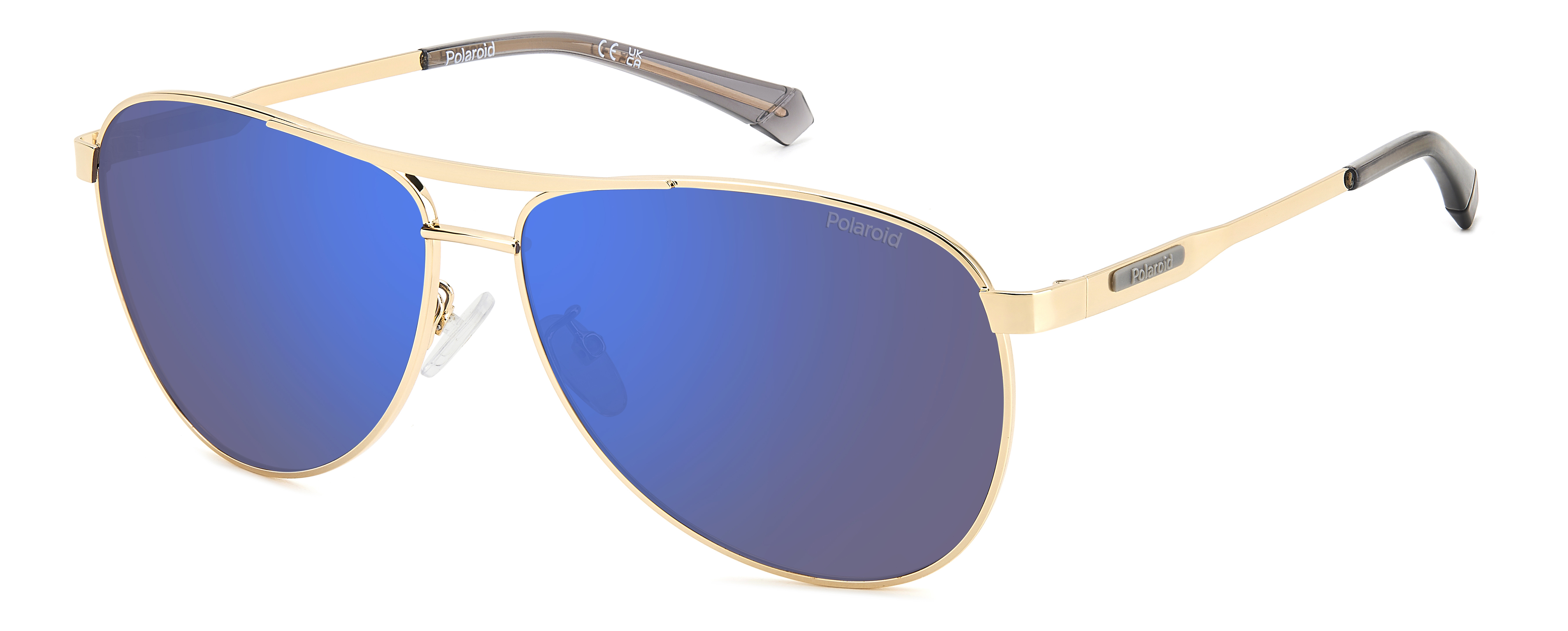 Das Bild zeigt die Sonnenbrille PLD2160GSX _J5G von der Marke Polaroid in  gold.Das Bild zeigt die Sonnenbrille PLD2160GSX _J5G von der Marke Polaroid in  gold.