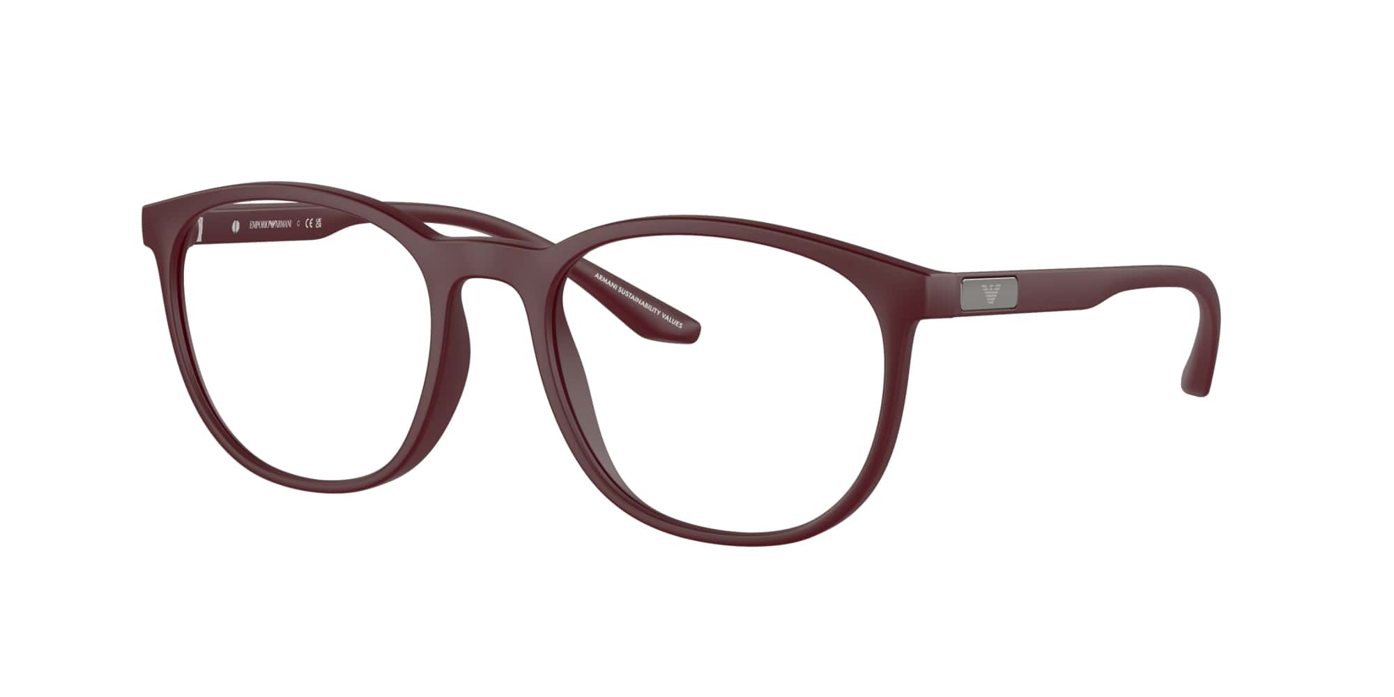 Emporio Armani Brille für Herren in bordeaux matt EA3229 5261 51