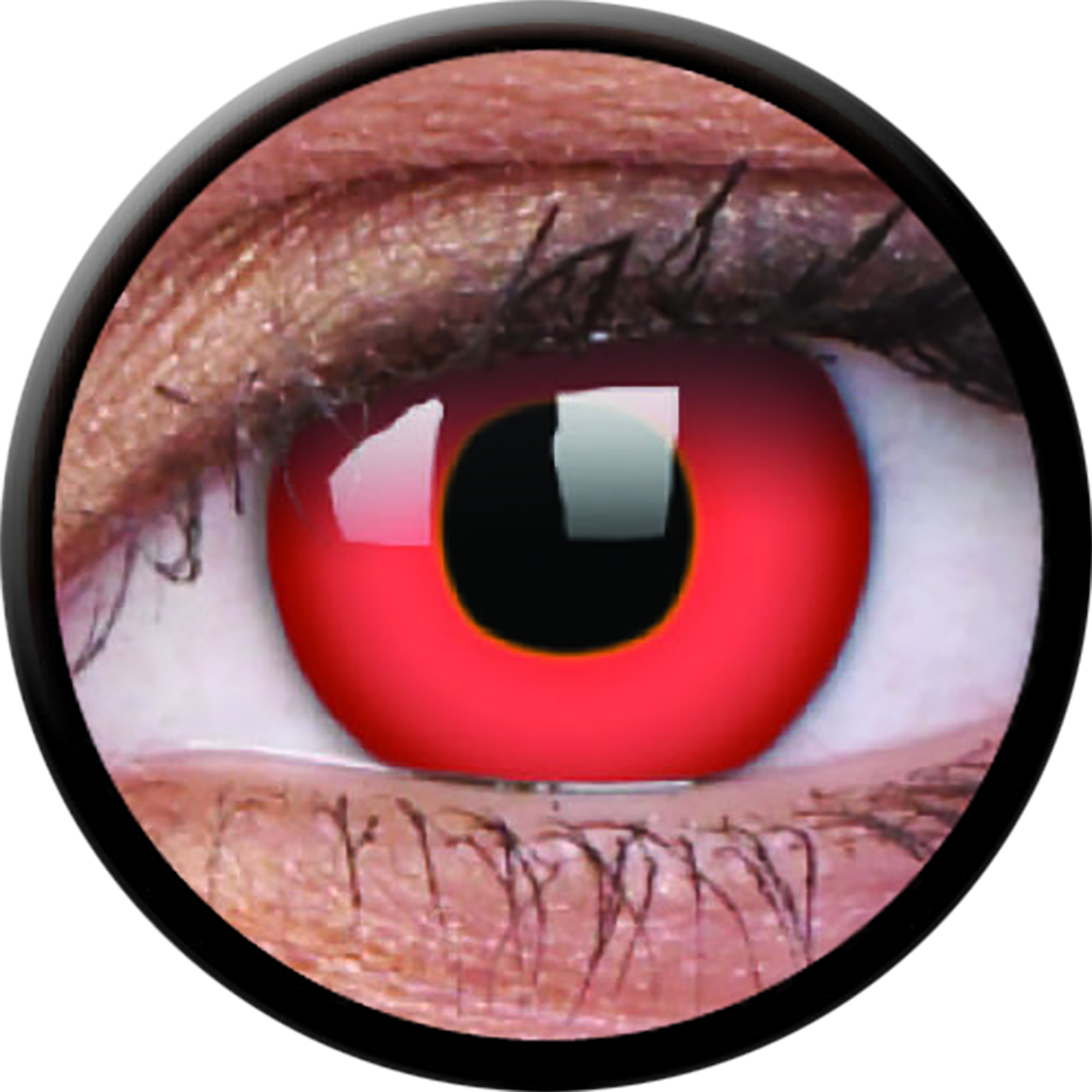 Motivlinse Funny Lens "RedDevil" (2 Stk.)
