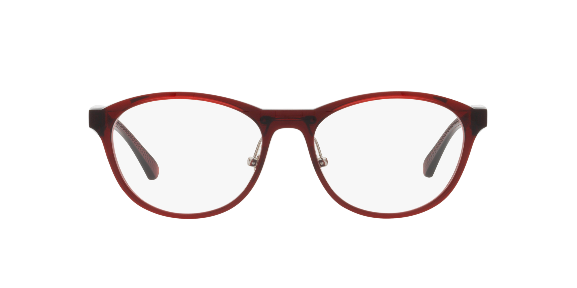 Das Bild zeigt die Korrektionsbrille OX8057 805703 von der Marke Oakley  in  ziegelrot poliert transparent.