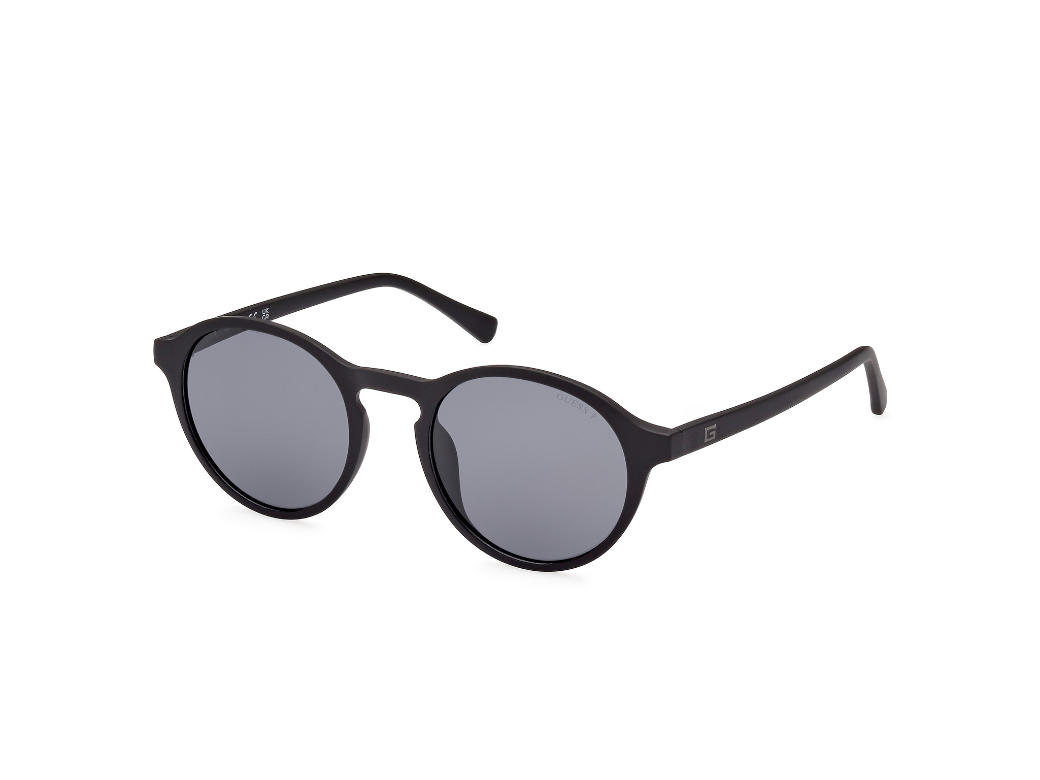 Das Bild zeigt die Sonnenbrille GU00062 02D von der Marke Guess in Schwarz.